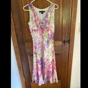 Anne Klein flower print dress - Perfect Condition